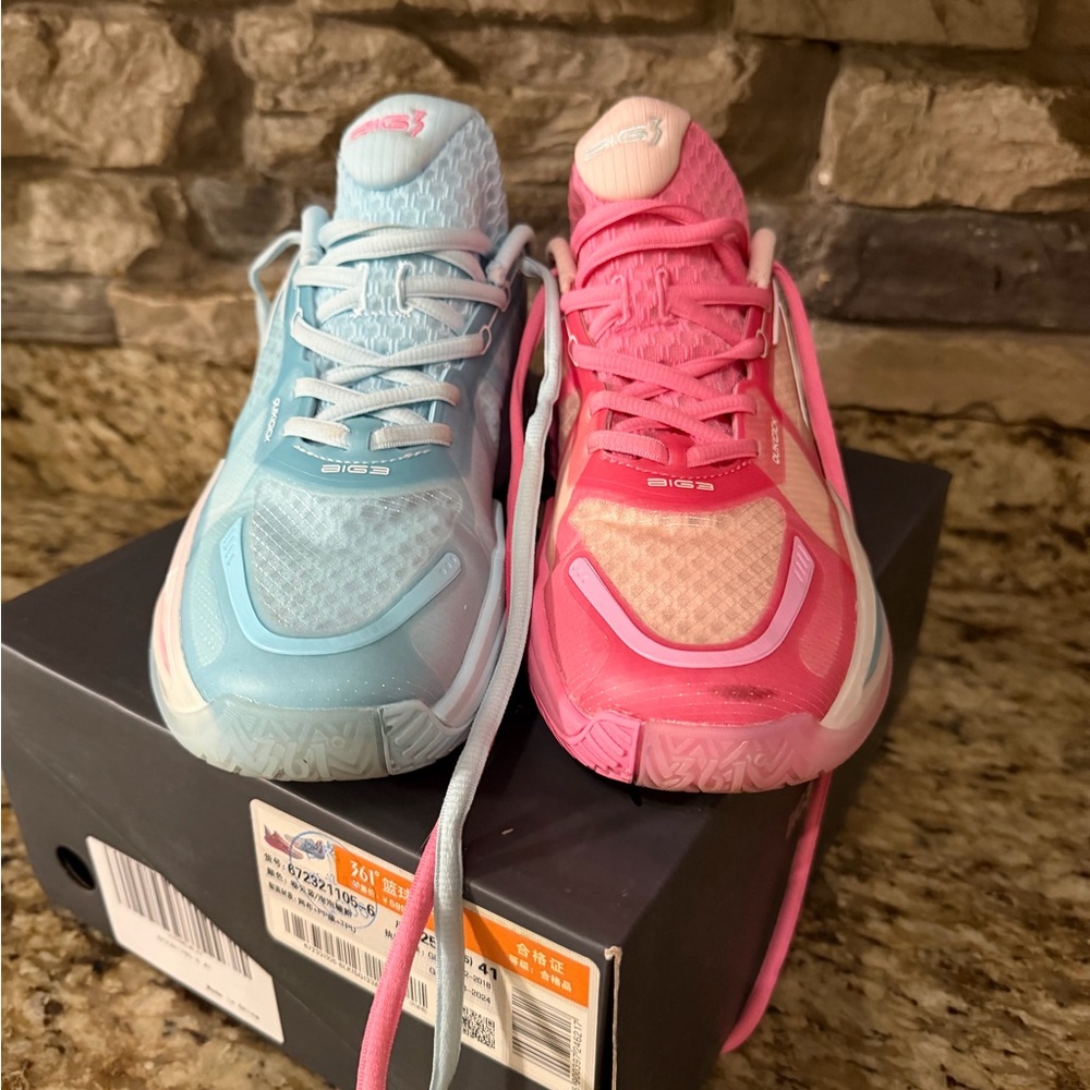 361° Women’s Pink & Light Blue Dual-Color Sneakers - Picture 3 of 12